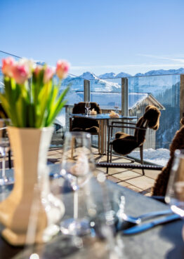 Cozy sun terrase with stunning view.