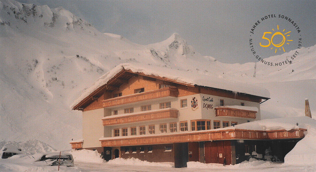 The Sonnasita Hotel, formerly the Domig Sports Hotel, about 50 years ago.